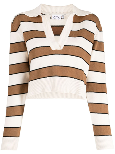 The Upside Ritual Celia Striped Cotton Jumper