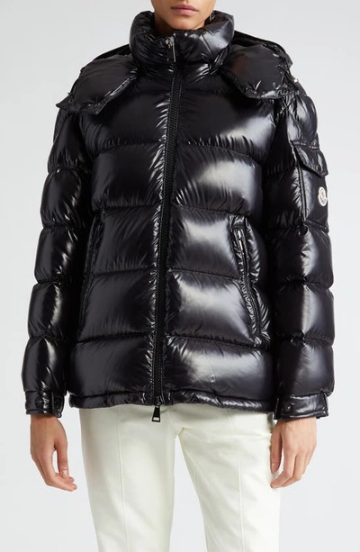 MONCLER MAIRE HOODED SHORT DOWN PUFFER JACKET