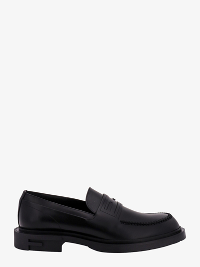 FENDI FENDI MAN FRAME MAN BLACK LOAFERS