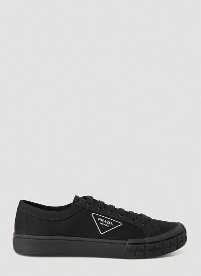 Prada Cassetta Wheel Trainers Male Black