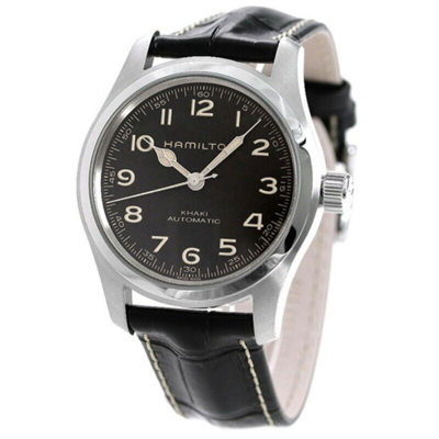 Pre-owned Hamilton Khaki Field Murph 38mm Automatic Black Men's Watch H70405730