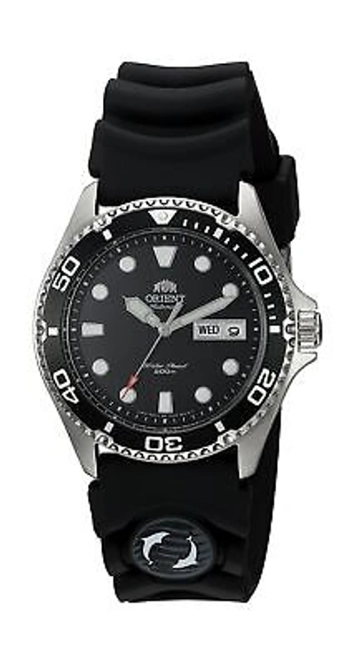 Pre-owned Orient Men's 'ray Ii Rubber' Japanese Automatic Stainless Steel Diving Watch,...