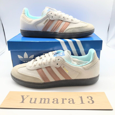 Pre-owned Adidas Originals Samba Crystal White College Green 2 Color Us 4-14 Brand In Id2047.crystal White