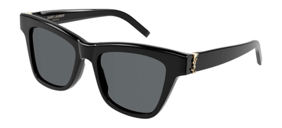 Pre-owned Saint Laurent Sl M106 Black/grey Polarized (005) Sunglasses