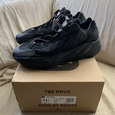 Pre-owned Yeezy Adidas  Boost 700 Mnvn Black - Size 11.5 Ships Asap