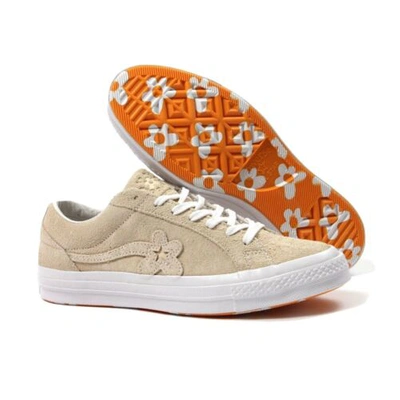 Pre-owned Converse 9.5m / 11.5w - 2018  One Star Ox Tyler The Creator Golf Le Fleur Vanilla In White