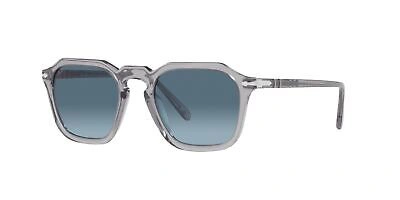 Pre-owned Persol Po 3292s Clear Grey/blue Shaded 50/21/145 Unisex Sunglasses
