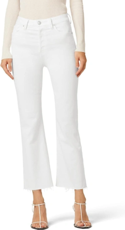 Pre-owned Hudson Women's Faye Ultra High Rise Bootcut Crop Jean In White