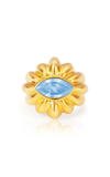 NEVERNOT LET'S WATCH THE SUNSET 18K YELLOW GOLD TOPAZ RING