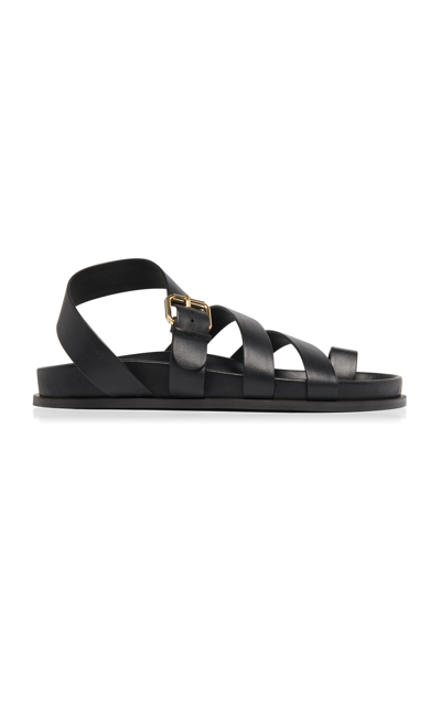 A.emery Lyon Leather Sandals In Black