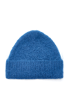 Acne Studios Kameo Solid Brushed Beanie In Blue