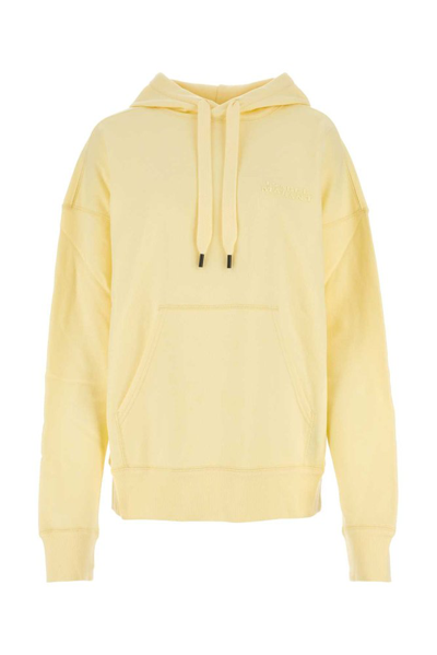 Isabel Marant Scott Logo Embroidered Hoodie In Yellow