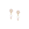 SHRIMPS CLOTHING GOLD AND CREAM MARTINA EARRINGS