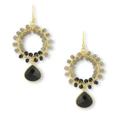 Ashiana London Black Talia Earrings