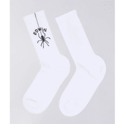 Edwin White Spider Socks