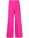 Emporio Armani Palazzo Trousers In 粉色