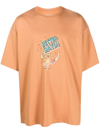 Martine Rose Eros-print Cotton T-shirt In Orange