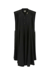 Quira Waist Drawstring Oversize Dress In Black