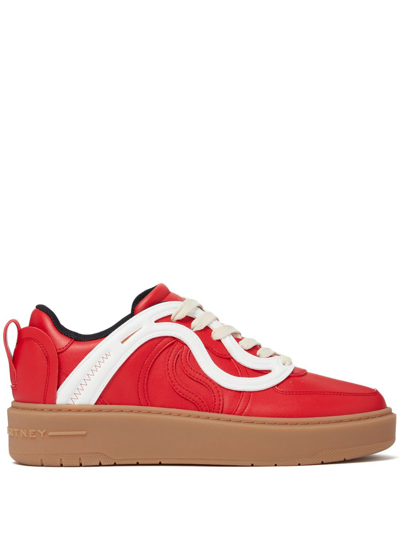 Stella Mccartney S Wave Low Top Sneakers In Red