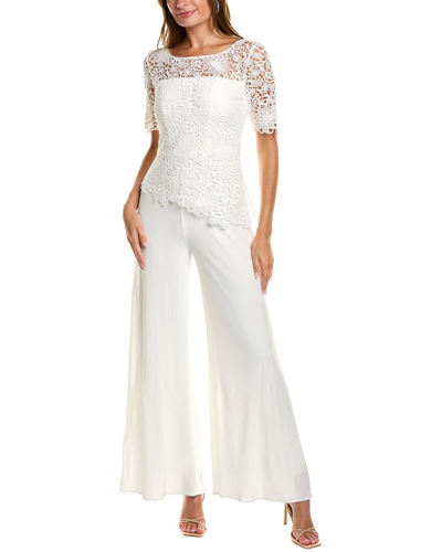 Rene Ruiz Lace Jumpsuit In White