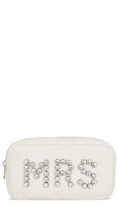 Btb Los Angeles Mrs Crystal Cosmetic Bag In Cream