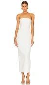 The New Arrivals By Ilkyaz Ozel Rhea Midi Dress In White