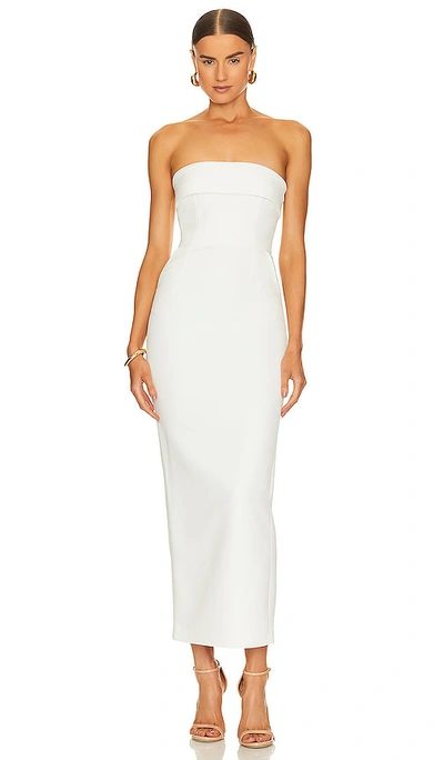 The New Arrivals By Ilkyaz Ozel Rhea Midi Dress In White