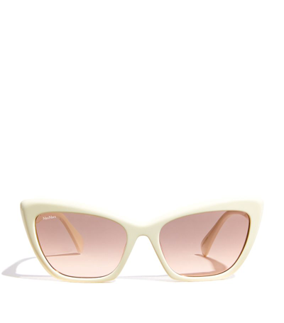 Max Mara Cat-eye Sunglasses In White