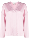 Alysi Chocolat Woman Top Light Pink Size 6 Silk In Rosa