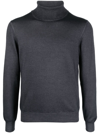 Tagliatore Roll-neck Virgin Wool Jumper In Grau