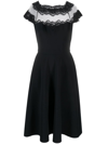 CHIARA BONI LA PETITE dressing gown LACE-DETAIL SHORT-SLEEVE DRESS