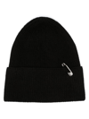 VERSACE SAFETY-PIN KNITTED BEANIE