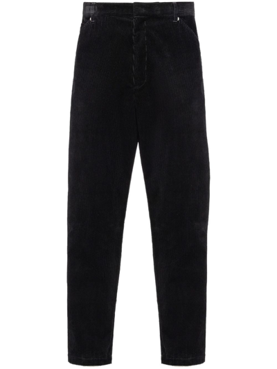 Prada Corduroy Trousers In Black