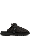SUICOKE ZAVO QUILTED ROUND-TOE SLIPPERS