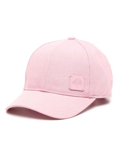Mulberry Baseballkappe Mit Logo-patch In Powder Rose