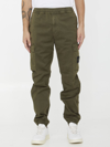 Stone Island Cargo Trousers In Green