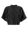 Isabel Marant Étoile Isabel Marant Etoile Black Synthetic Leather Brooky T Shirt In Black