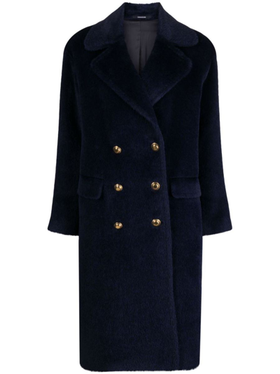 Tagliatore Coats Black In Blue