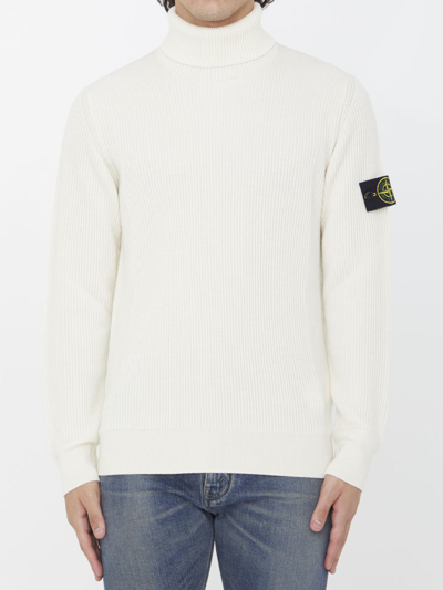 Stone island deals white turtleneck