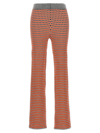 RABANNE PACO RABANNE CHECK PATTERNED SLIM FIT TROUSERS