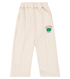 Jellymallow Printed Cotton-blend Jersey Sweatpants In Grey