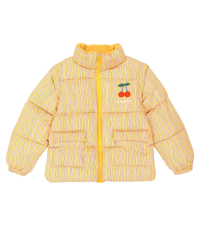 Jellymallow Kids' Wave Puffer Jacket In Yellow