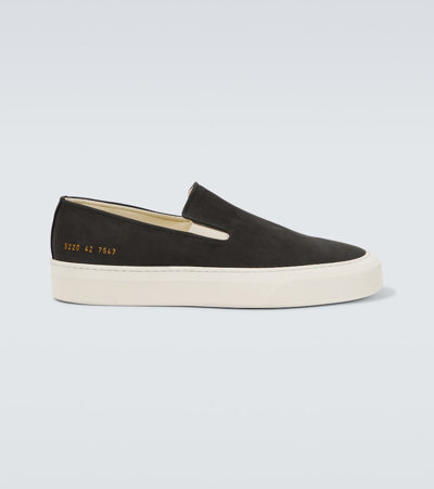 Common Projects Slip On Suede In Black