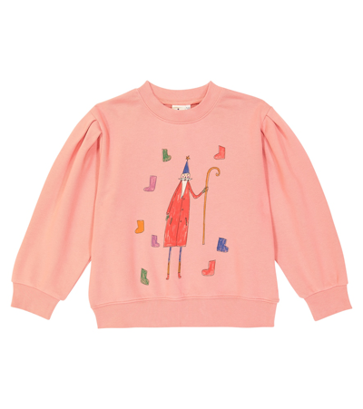 Jellymallow Kids' Printed Cotton Jersey Sweatshirt In Pink