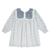 Louise Misha Warise Floral Cotton Crochet Dress In Blue