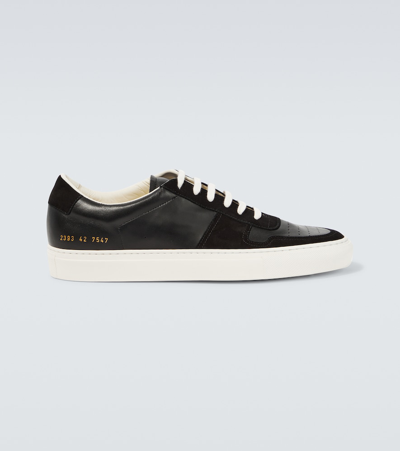 Common Projects Bball Leather Sneaker In Black