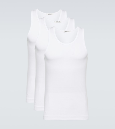 Cdlp Set Of 3 Jersey Tank Tops In White