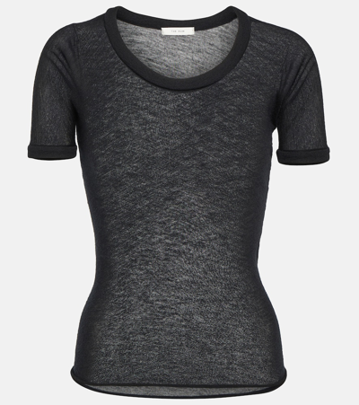 The Row Analyn Cashmere T-shirt In Black