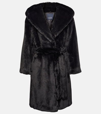 's Max Mara Verbano Faux Fur Coat In 001 Black