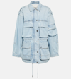 Isabel Marant Elize Denim Utility Jacket In Blue